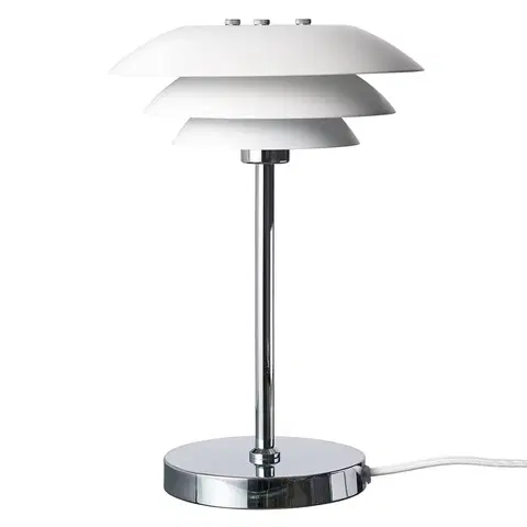 Lampy na nočný stolík Dyberg Larsen Dyberg Larsen DL20 stolová lampa kovová biela