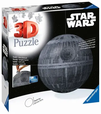 Hračky puzzle RAVENSBURGER - Puzzle-Ball Star Wars: Hviezda smrti 540 dielikov