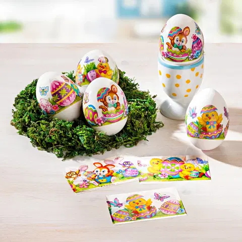 Drobné dekorácie a doplnky 12 fólií na veľkonočné vajíčka