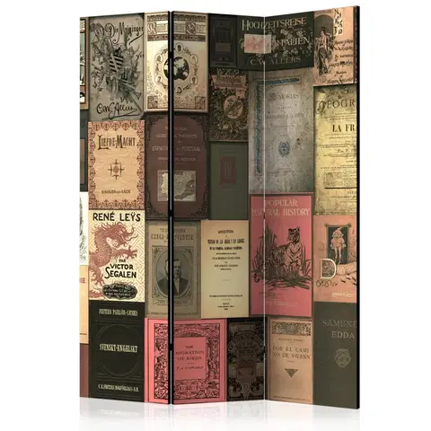 Paravány Paraván Books of Paradise Dekorhome 135x172 cm (3-dielny)