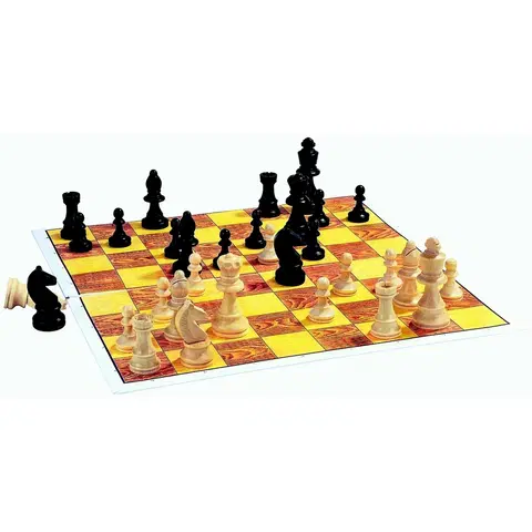 Spoločenské hry Detoa Spoločenská hra Šach, drevené figúrky, 37 x 22 x 4 cm