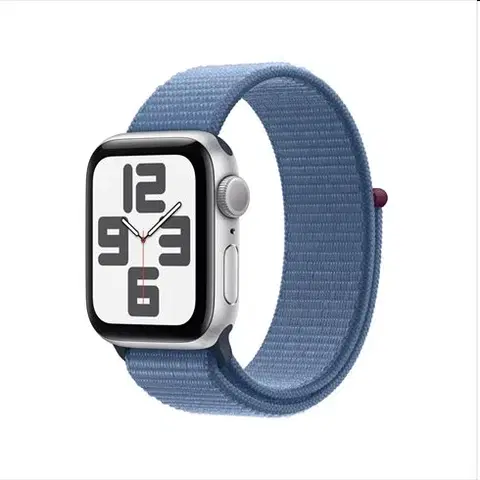 Inteligentné hodinky Apple Watch SE GPS 40mm strieborná , hliníkové puzdro so športovým remiekom ľadová modrá MRE33QCA