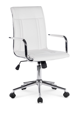 Kancelárske stoličky HALMAR Porto 2 kancelárska stolička s podrúčkami biela