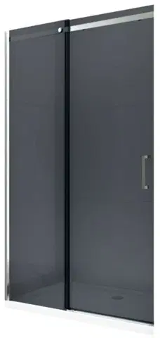 Sprchovacie kúty MEXEN - OMEGA posuvné dvere 110x190 cm 8 mm chróm, grey so sadou pre niku 825-110-000-01-40