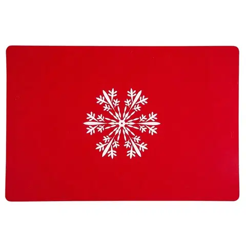 Prestieranie Altom Prestieranie Snowflake červená, 30 x 45 cm, sada 4 ks