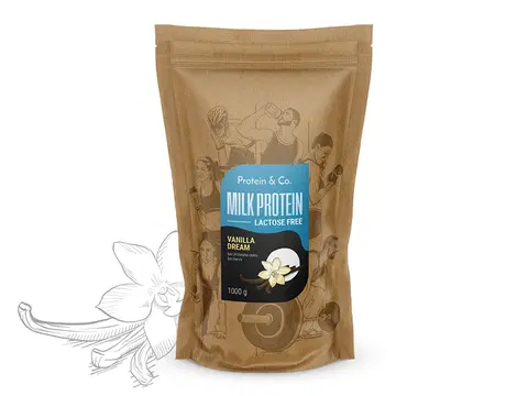 Proteíny Protein & Co. MILK PROTEIN – lactose free PRÍCHUŤ: Vanilla dream