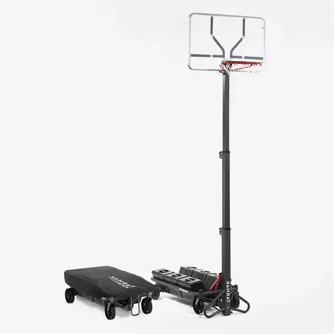 basketbal Basketbalový kôš B500 Easy Box skladací s kolieskom nastaviteľný 2,40-3,05 m