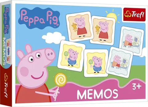 Hračky spoločenské hry pre deti TREFL - Pexeso Peppa Pig