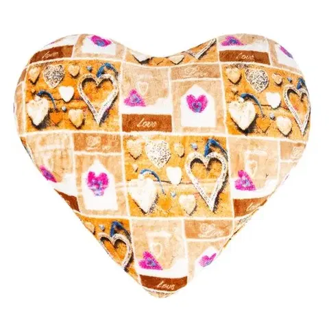 Vankúše Bellatex Tvarovaný vankúšik Srdce Love, 42 x 48 cm