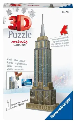 Hračky puzzle RAVENSBURGER - Mini budova - Empire State Building 54 dielikov