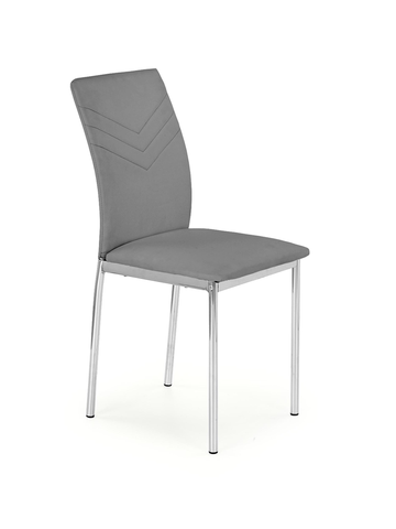 Jedálenské stoličky HALMAR K137 jedálenská stolička sivá / chróm