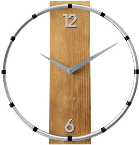 Hodiny Nástenné hodiny LAVVU COMPASS Wood LCT1091, 31cm