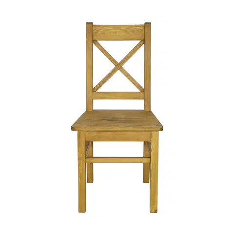 Jedálenské stoličky Rustik stolička KT702, jasný vosk