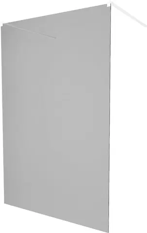 Sprchové dvere MEXEN/S - KIOTO samostatne stojaca sprchová zástena 120 x 200, grafit 8 mm, biela 800-120-002-20-40