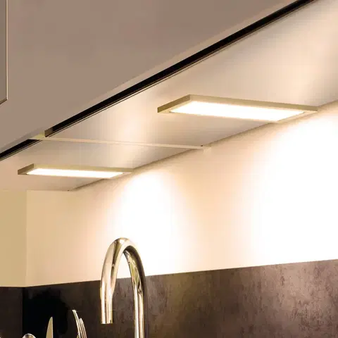 Osvetlenie kuchynskej linky Hera Podhľadové LED Sky súprava 2 ks 3 000 K oceľ