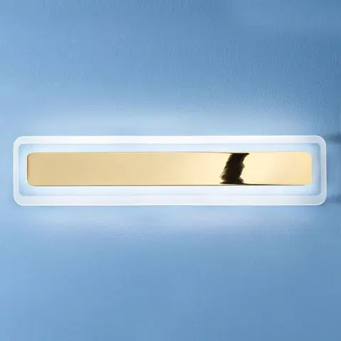 Nástenné svietidlá Linea Light Nástenné LED svietidlo Antille zlaté 61,4 cm