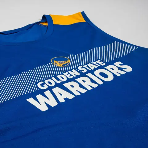 tričká Pánske basketbalové spodné tielko UT500 NBA Golden State Warriors modré