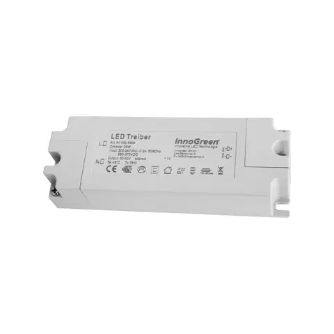 Napájacie zdroje s konštantným prúdom InnoGreen InnoGreen LED ovládač 220-240 V (AC/DC) stmievateľný 20W