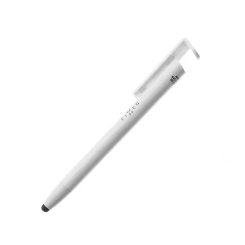 Stylusy FIXED dotykové pero 3 v 1 so stylusom a stojanom, biela FIXPEN-WH
