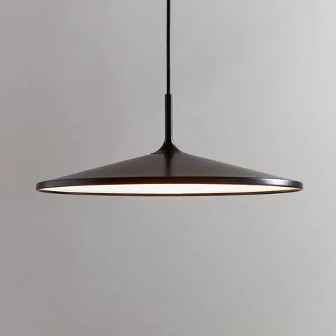 Závesné svietidlá Nordlux Závesné svietidlo Balance LED, 3-stupňové stmievanie, čierne, Ø 42 cm