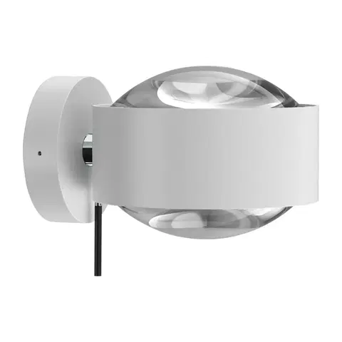 Bodové svetlá Top Light Puk Maxx Wall+, G9, číre šošovky, biely mat/chróm