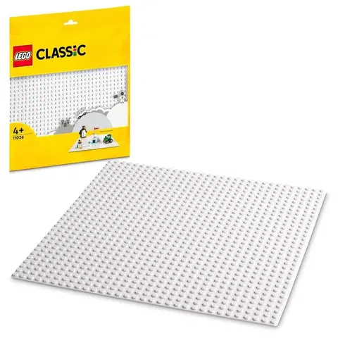 Hračky LEGO Classic LEGO - Biela podložka na stavanie