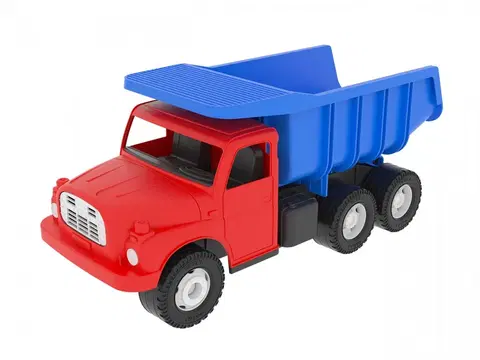 Hračky - dopravné stroje a traktory DINO - Transformers 148 červeno-modrá