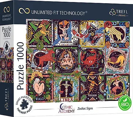 Hračky puzzle TREFL - Puzzle 1000 UFT - Kozmická alchýmia: Znamenia zverokruhu