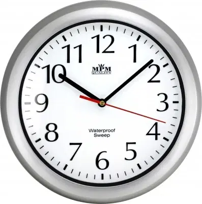 Hodiny Nástenné hodiny MPM, 2535.70 - strieborná, 30cm