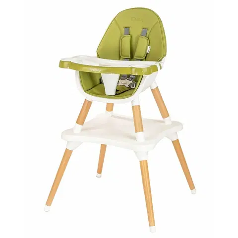 Dekorácie do detských izieb New Baby Jedálenská stolička Grace 3v1 zelená, 61 x 101 x 61 cm
