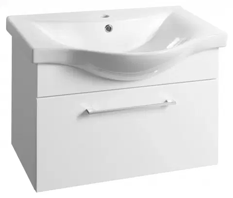 Kúpeľňa AQUALINE - AKIRA umyvadlová skrinka 60,6x42x34cm, biela AK265
