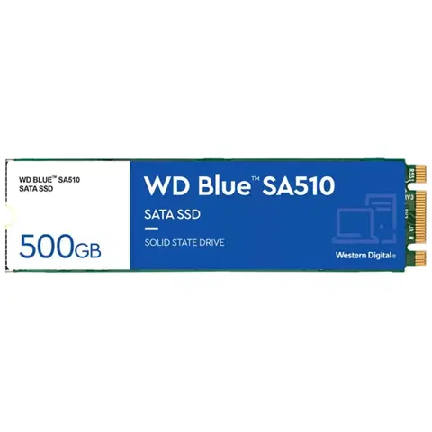 Pevné disky WD Blue SA510 SSD 500 GB M.2 SATA WDS500G3B0B