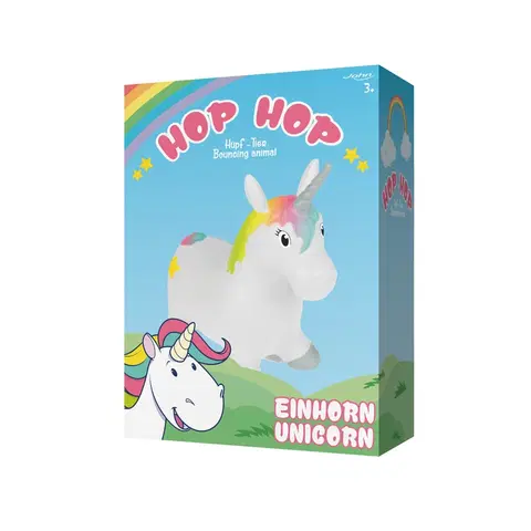 Hračky - Lopty a loptové hry JOHN - Hopsadlo HOP HOP jednorožec 55x50cm