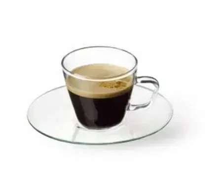 Hrnčeky a šálky Kinekus Šálka Espresso s podšálkou , sklenená, 80 ml, GENEX, 4+4 ks