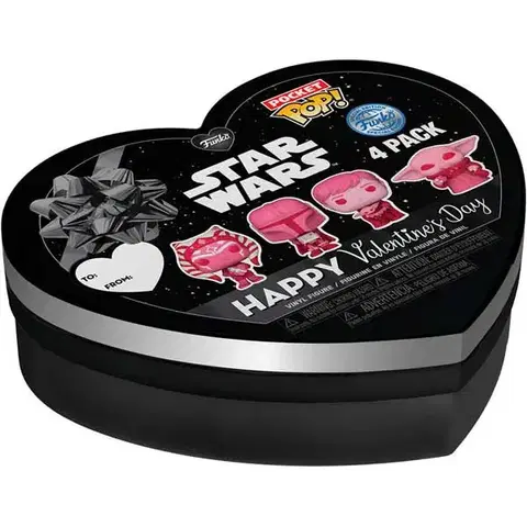 Zberateľské figúrky POP! Valentines Box Mandalorian (Star Wars) Special Edition 4PACK