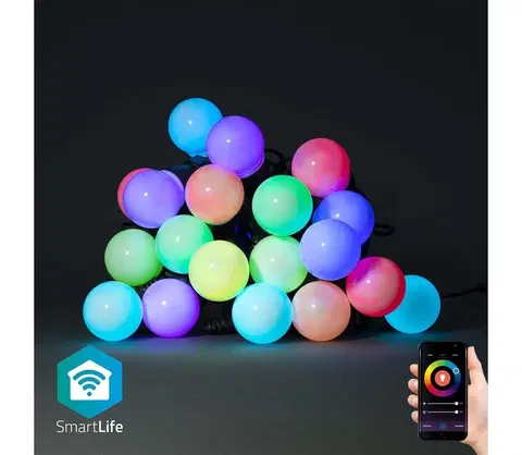 Vianočné osvetlenie  SmartLife LED Wi-Fi RGB 20 LED 10 m Android / IOS WIFILP03C20