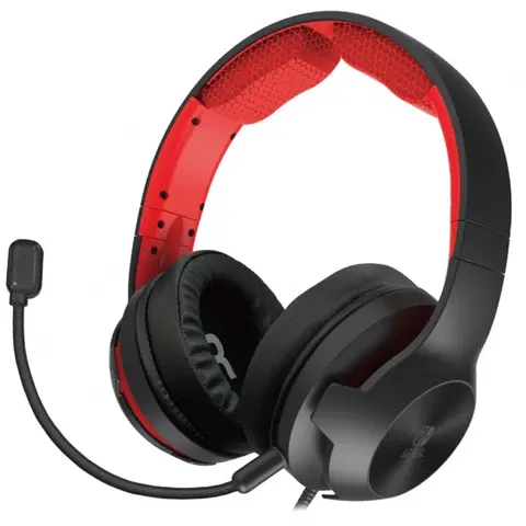 Príslušenstvo k herným konzolám HORI Gaming Headset for Nintendo Switch (Black & Red) NSP2232