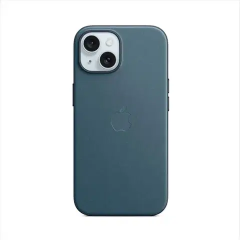 Puzdrá na mobilné telefóny Zadný kryt FineWoven pre Apple iPhone 15 Plus s MagSafe, tichomorská modrá MT4D3ZM/A