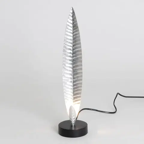 Stolové lampy Holländer Stolná lampa Penna strieborná výška 38 cm