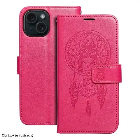 Puzdrá na mobilné telefóny Knižkové puzdro MEZZO Book dreamcatcher pre Xiaomi Redmi 13C, magenta TEL256653