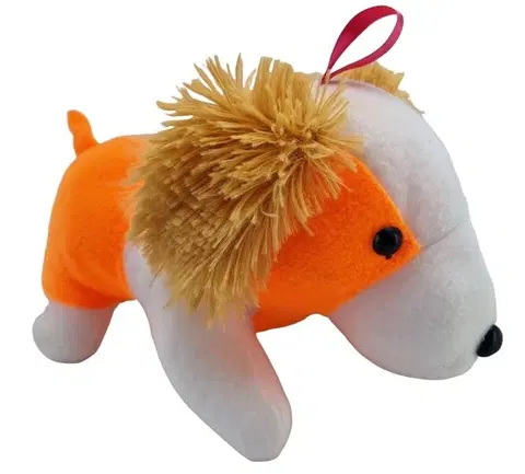 Plyšové hračky WIKY - Oražnový pes plyšový 21cm