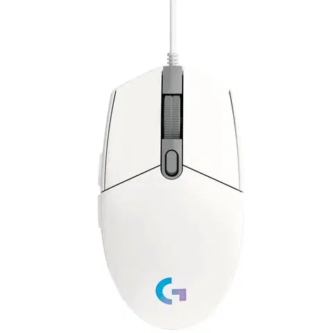 Myši Herná myš Logitech G203 Lightsync, biela 910-005797