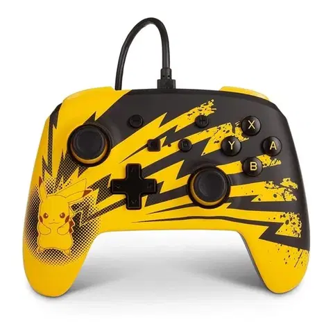 Príslušenstvo k herným konzolám PowerA Enhanced Wired Controller for Nintendo Switch, Lightning Pikachu 1516985-01