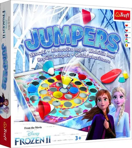 Hračky spoločenské hry pre deti TREFL - Klobúčik Hop! Frozen 2