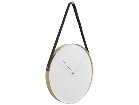 Hodiny Nástenné hodiny s opaskom Karlsson KA5767, 58 cm biela