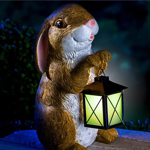 Drobné dekorácie a doplnky Zajačik s lampášom