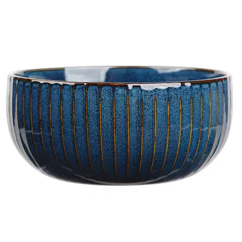 Misy a misky Altom Porcelánová miska Reactive Stripes modrá, 15 cm