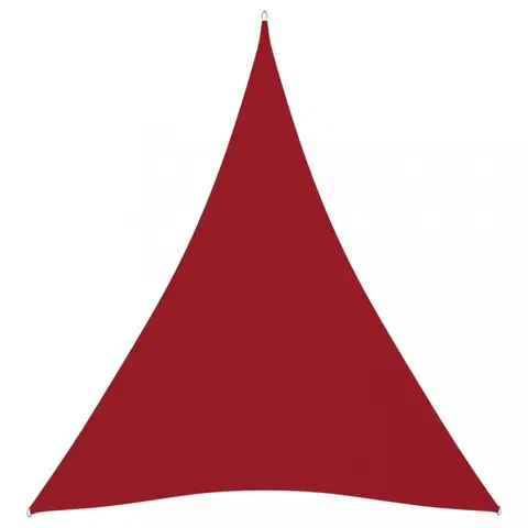 Stínící textilie Tieniaca plachta trojuholníková 3 x 4 x 4 m oxfordská látka Dekorhome Červená