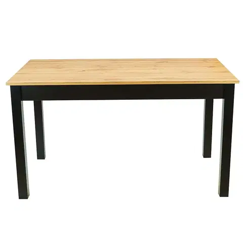 Jedálenské stoly Rozkladací stôl St30 Jarek 120/160x70cm dub wotan nohy cierne