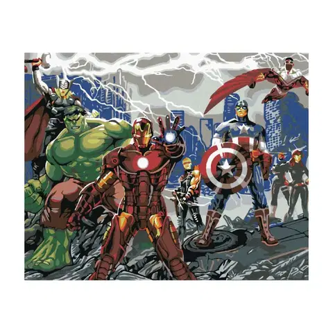 Kreatívne a výtvarné hračky ZUTY - Diamantové maľovanie (s rámom) - Avengers hrdinovia